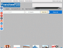 Tablet Screenshot of franchisepod.com